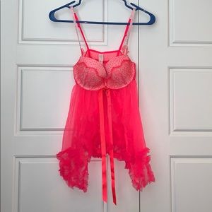 Hot pink lingerie